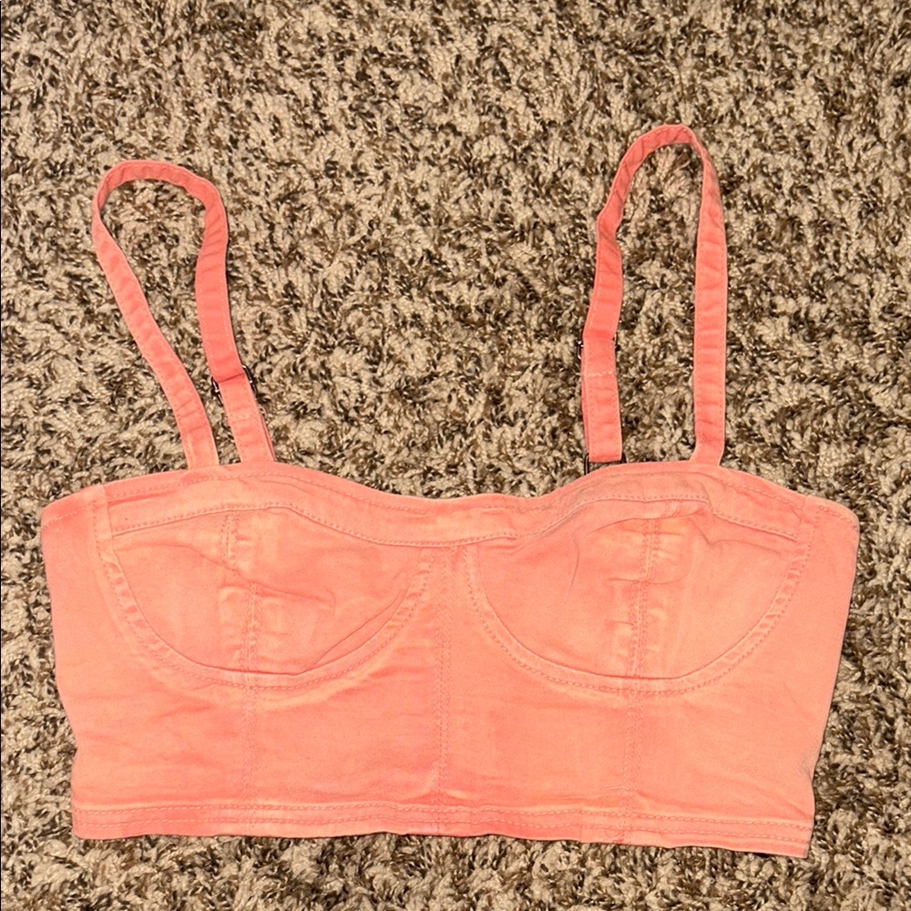 Peach Bustier Bralette
